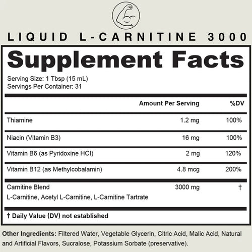 NOLAVIS™ Liquid L-Carnitine 3000 MG